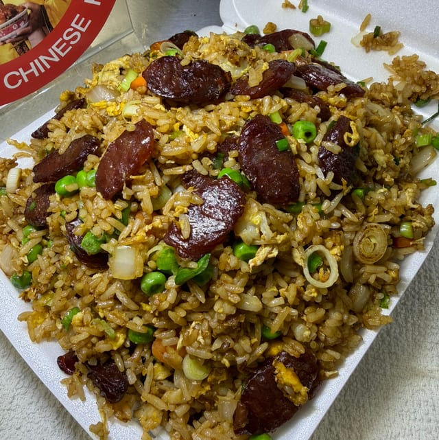 Chinese Sausage Fried Rice.