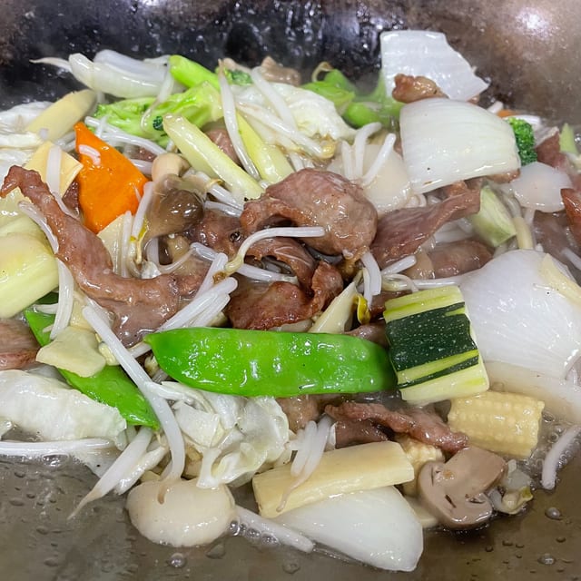 Beef Chop Suey.