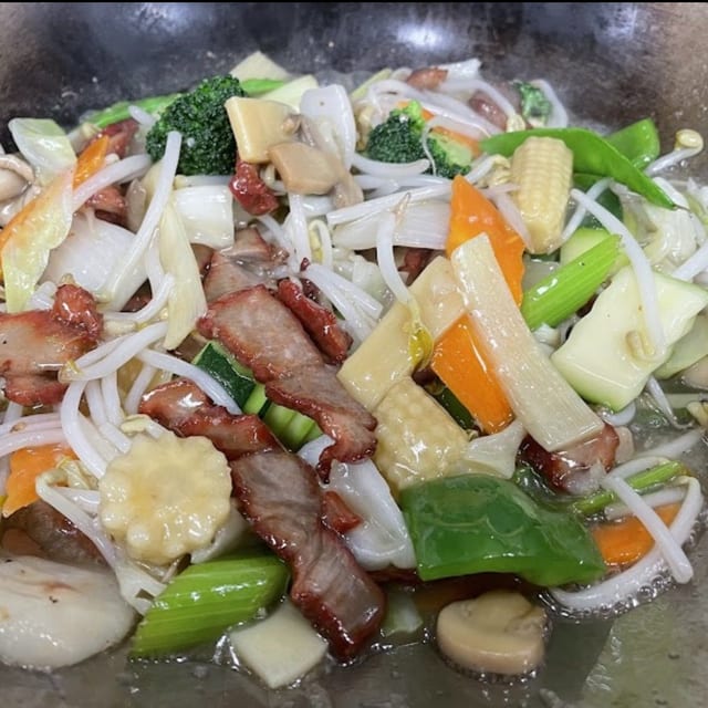 BBQ Pork Chop Suey.